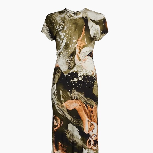 NEW Jason Wu Collection - Brushstroke Jersey Maxi Dress - New With Tags - Picture 3 of 5